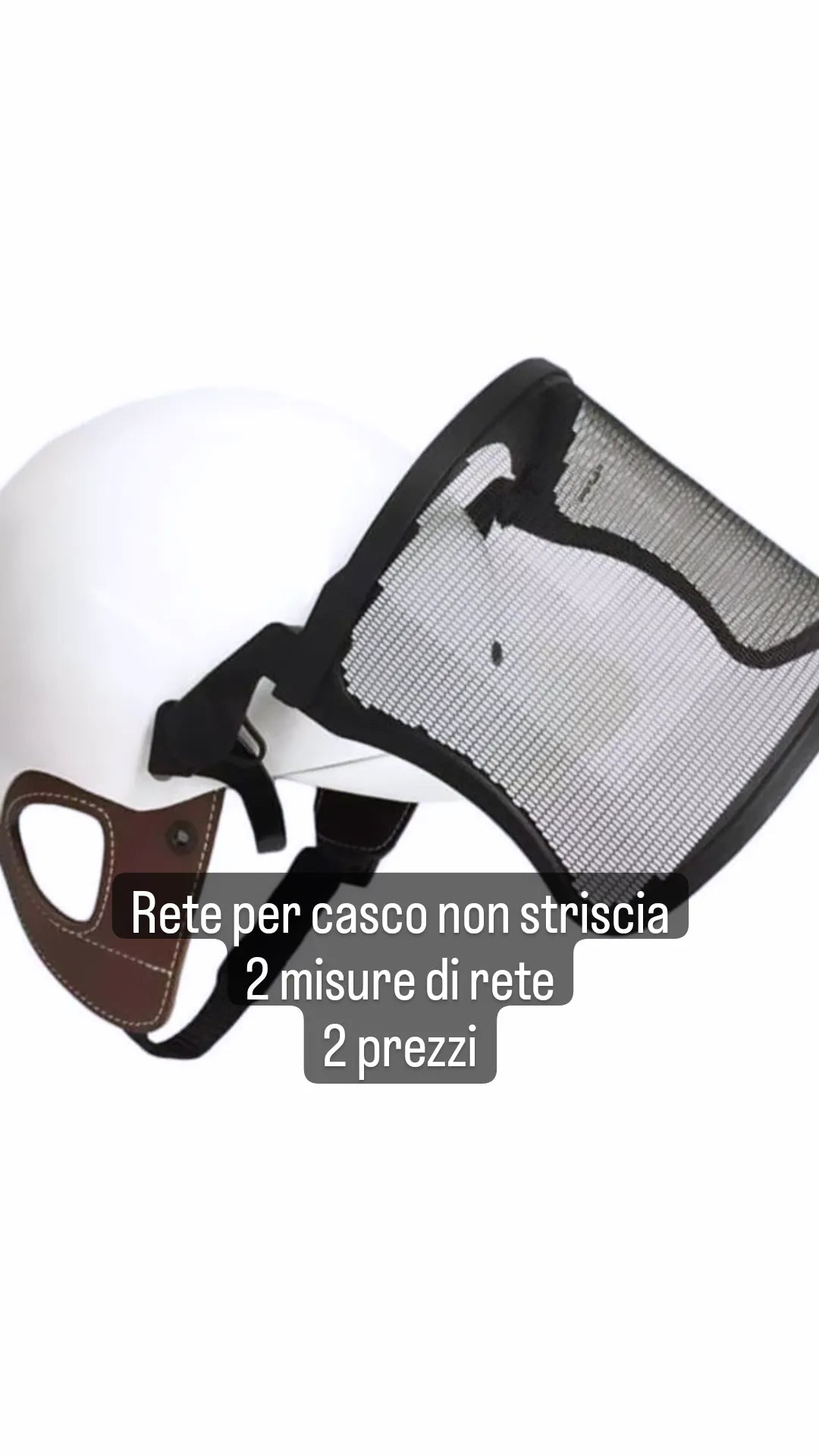 Visiera in rete per casco